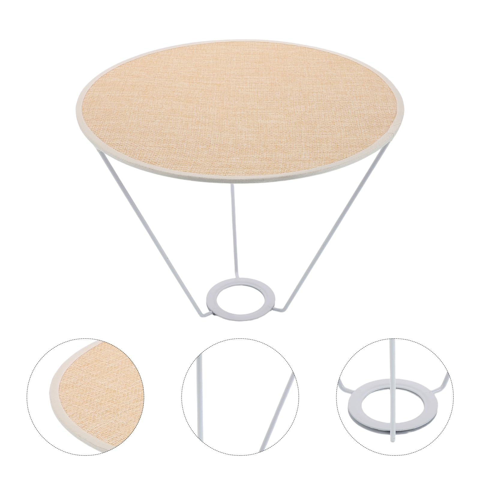 Anneome Okrągły Abażur Do Lampy Wiszącej Miękki Dyfuzor Światła Osłona Przeciwodblaskowa z Tkaniny Osłona Przeciwkurzowa Do Lamp Stołowych Podłogowych i Sufitowych Łatwy Montaż