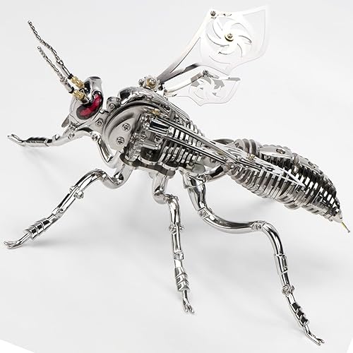 Rompecabezas de metal 3D Kit de modelo de avispa rompecabezas mecánicos de metal para adultos desafiantes bloques de construcción de montaje de
