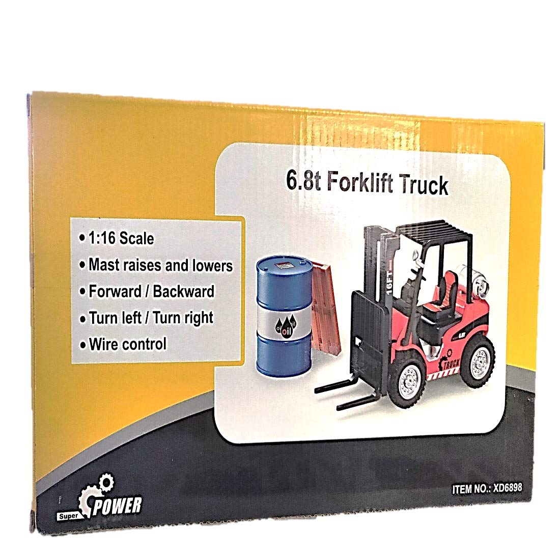 Xiongda 6.8t Fork Lift Toy Truck with R/C , Remote Control