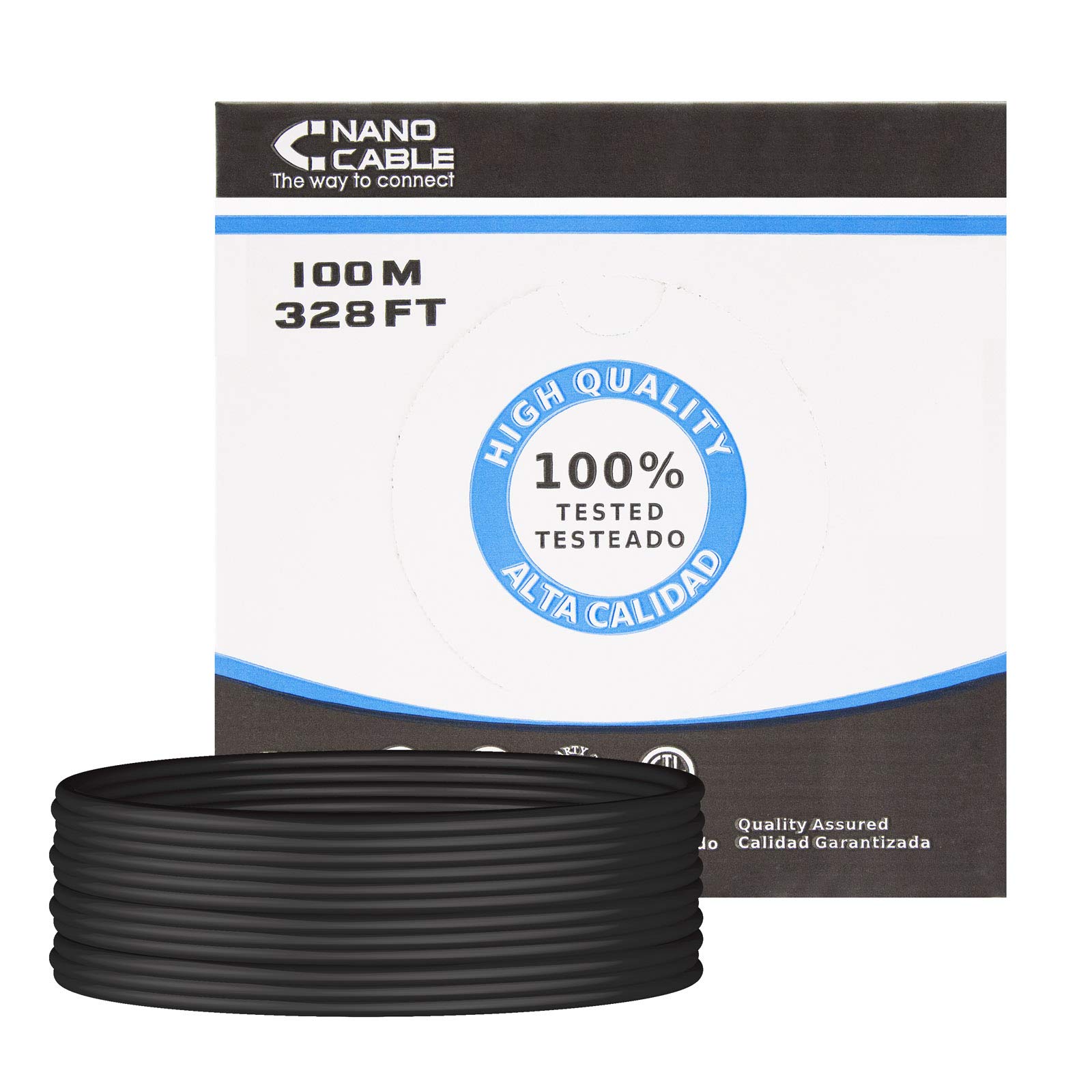 NANOCABLE 10.20.0502-EXT-BK RJ45 CAT.6 UTP Outdoor Ethernet Network Cable Black