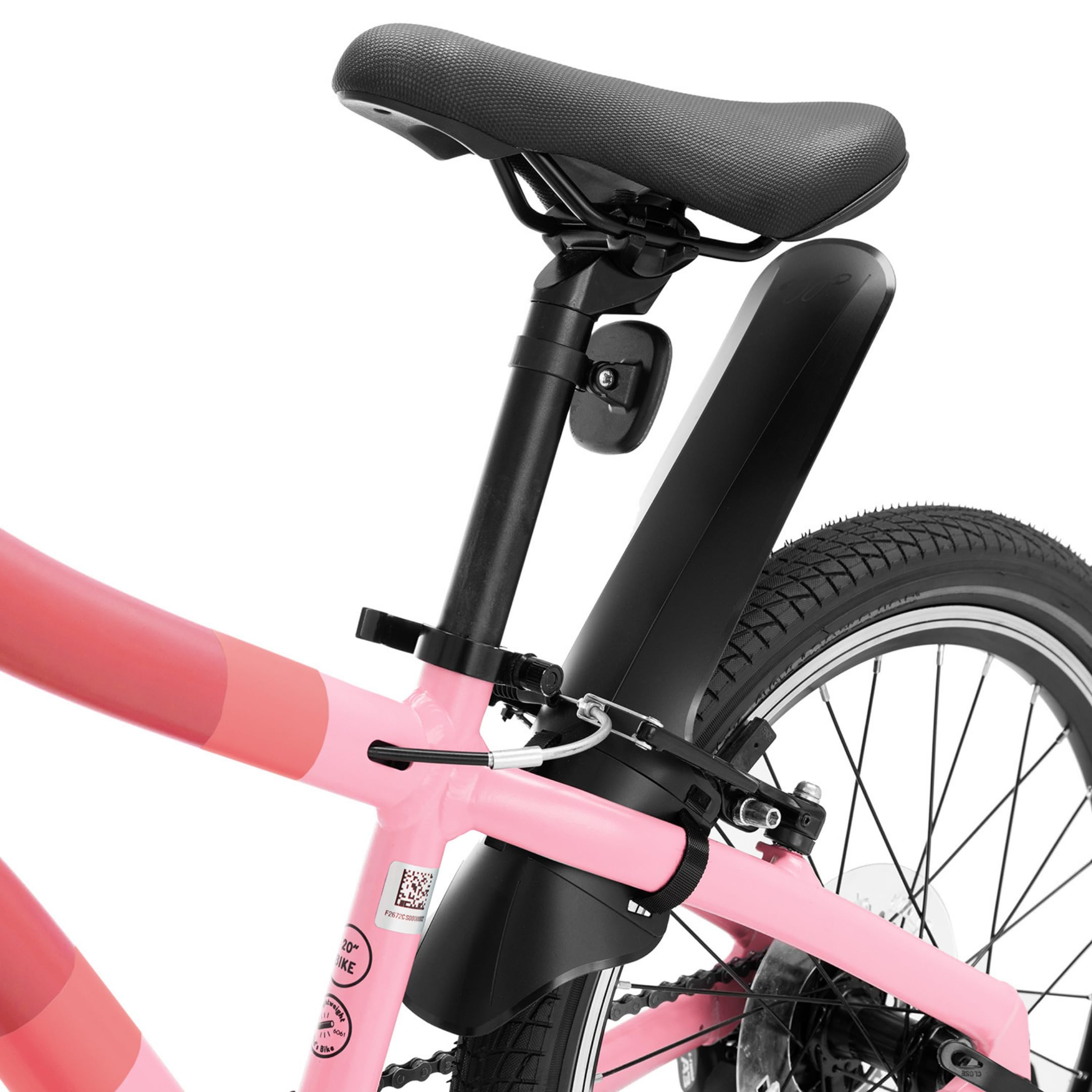 Ollo Adventure Bike 20 Zoll Kinderfahrrad ab 6 Jahren - leichtes Kinder Fahrrad für 120-135 cm Körpergröße mit Aluminiumrahmen, 8-Gang-Schaltung, Bremsen, Schutzblechen, Ständer & Gym Bag