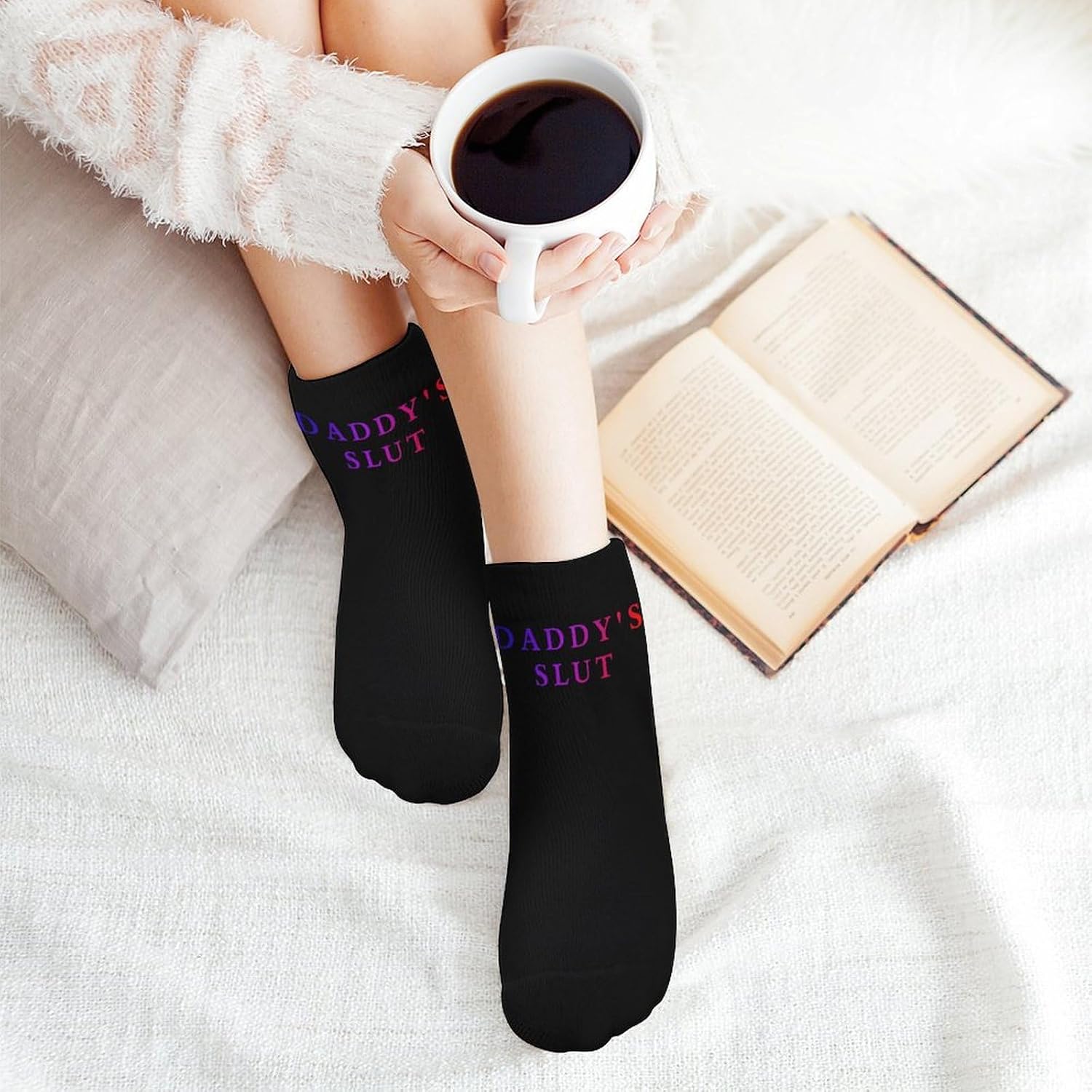 Daddy's Slut Ankle Socks Low Cut Socks No Show Socks 5 Pack