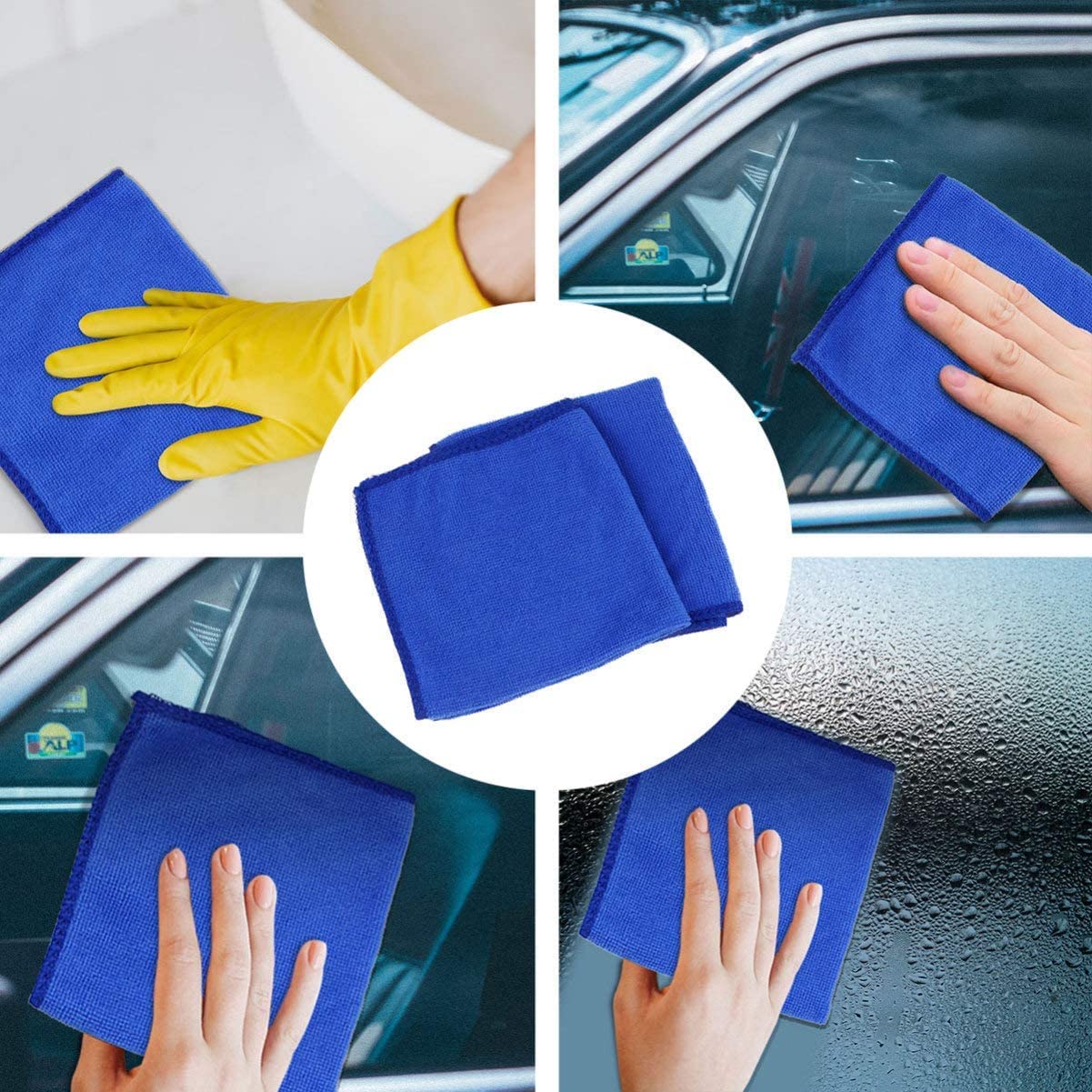 Autowaschhandtuch Mikrofasertücher Reinigungstuch Weich Saugfähig Autowäsche Handtücher Wasseraufnahme 50 Stück Waschen Trocknen Detailing Poliertuch