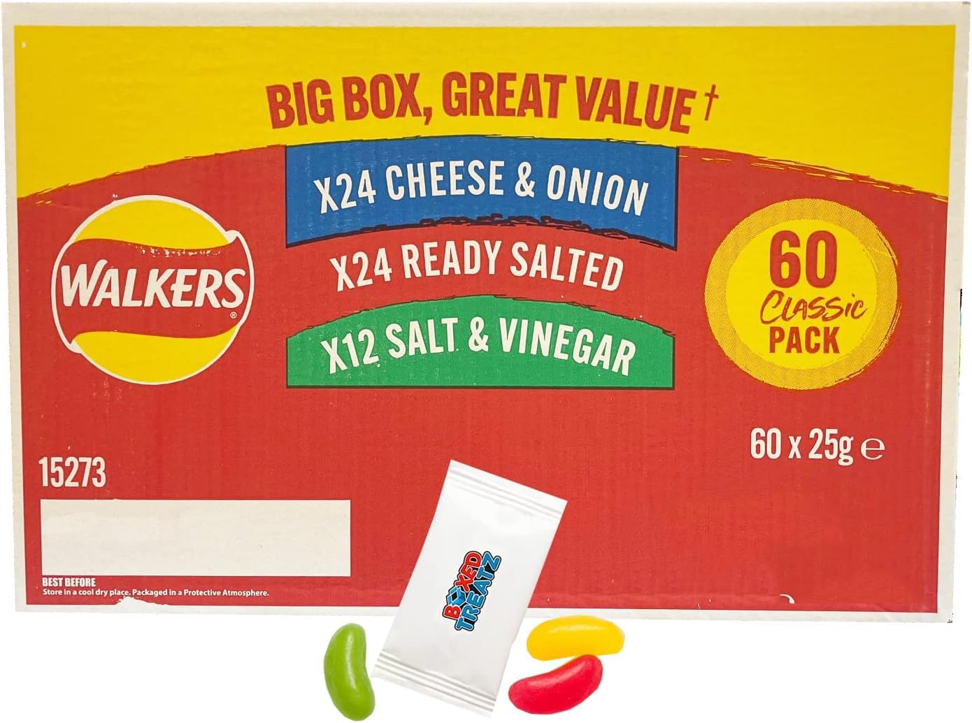 Buy Walkers Crisps Walkers Classic Box Crisps Pack Of 60 x 25g 24 x