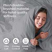 Vista 3 de Juego de funda de edredón tamaño Queen - Funda de edredón extra suave tamaño Queen 90 x 90 con 2 fundas de almohada - Ropa de cama cómoda y 06