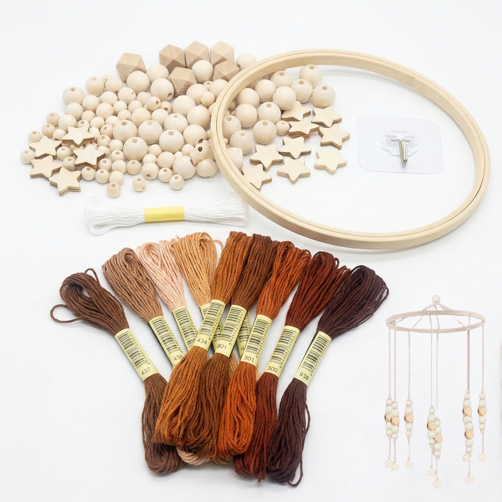 1 móvil cuna bebé madera DIY cálido lindo, movil cuna bebe, cuñas madera, carrusel cuna bebe