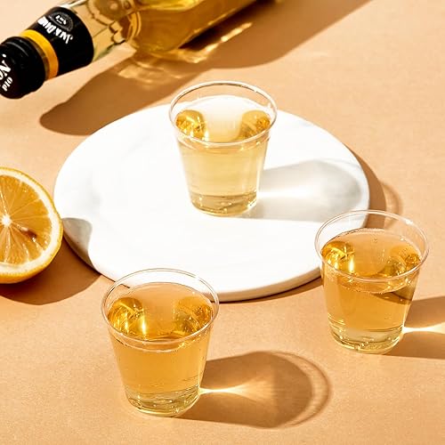 Miniatura 6 de Paquete de 500 vasos de plástico de 2 onzas, vasos desechables, vasos de degustación de vino, vaso pequeño de plástico para whisky, degustación de