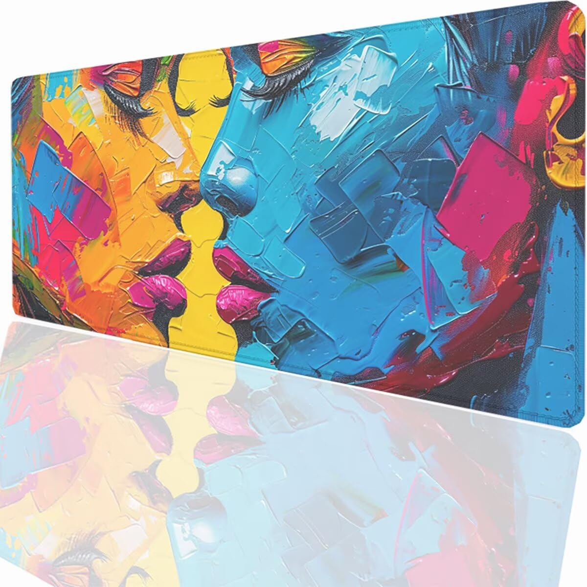 Tappetino per Mouse Gaming XXL 1200x600x3mm– Ufficio Mousepad Grande – Migliora la Velocità e la Precisione Tenuta Stabile Sottomano per Ufficio e Casa Accessori Scrivania Astratto PjY4797 E-2