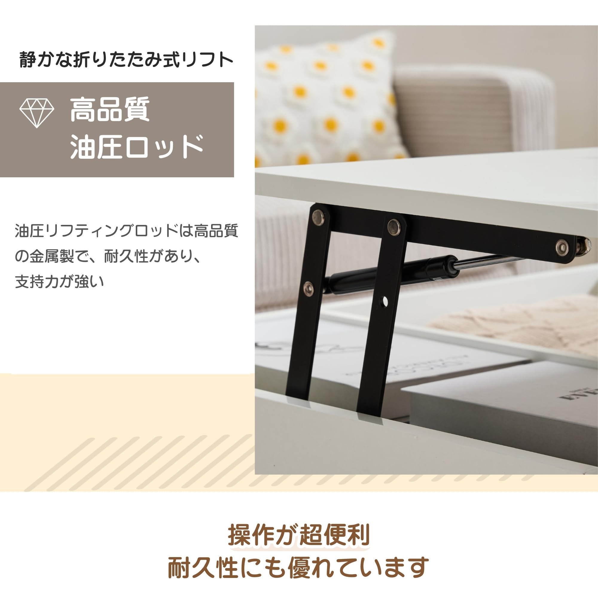 Amazon.co.jp: Jenvor センターテーブル ローテーブル リビング 