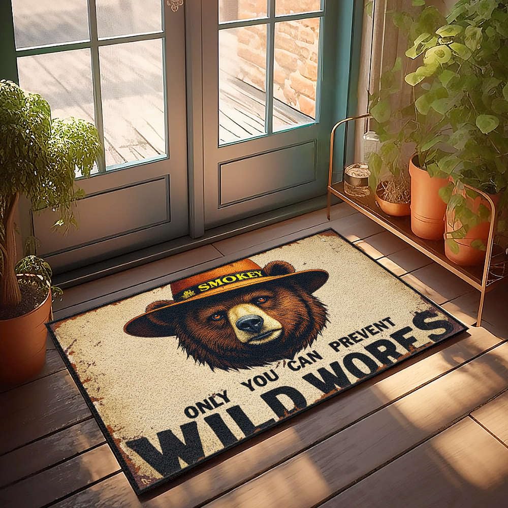 Tapis de bain absorbant 65x90 cm imprimé avec dos antidérapant pour la salle de bain