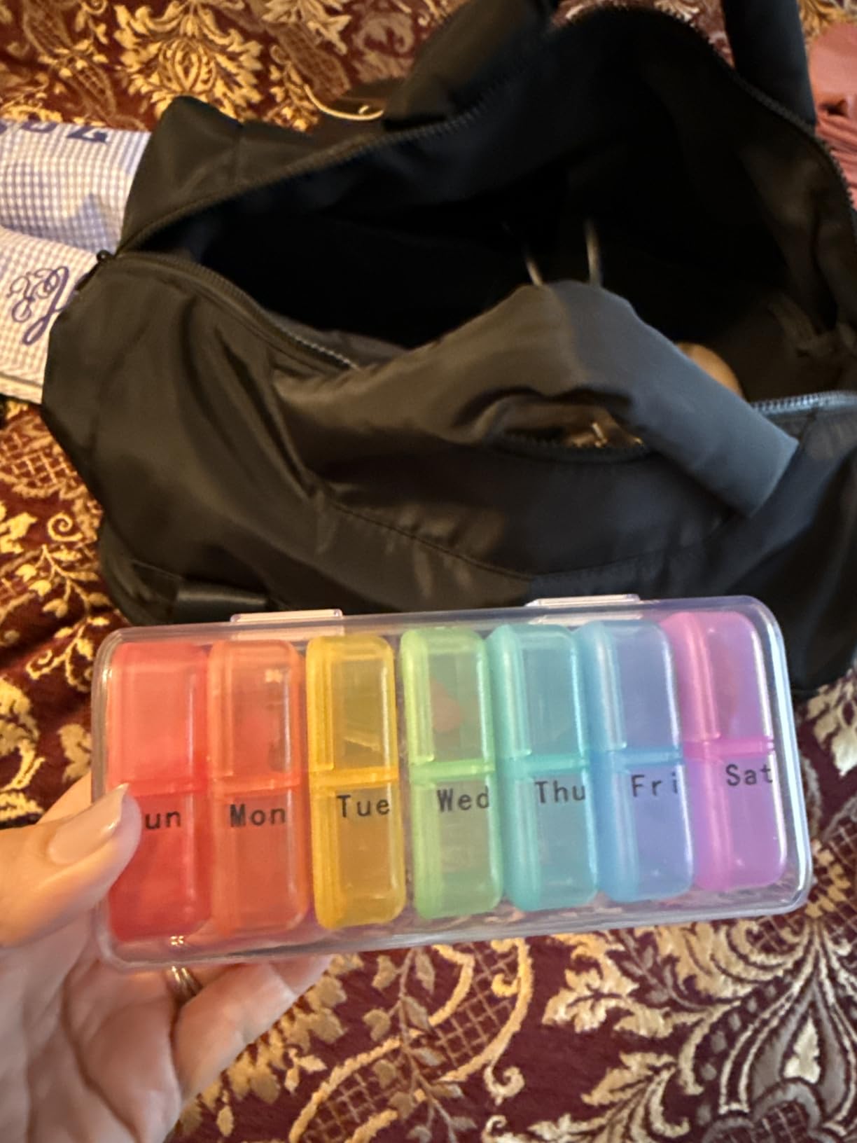 Zoksi Pill Organizer 2 Times a Day, Weekly 7 Day Pill Box, Daily Am Pm ...