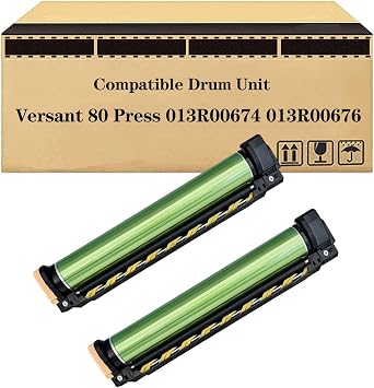 Compatible Replacement for Xerox Versant 80 Press 013R00674 013R00676 Drum Unit Work with Versant 80 Press 180 Press 2100 Press 3100 Press Printer 2 Black