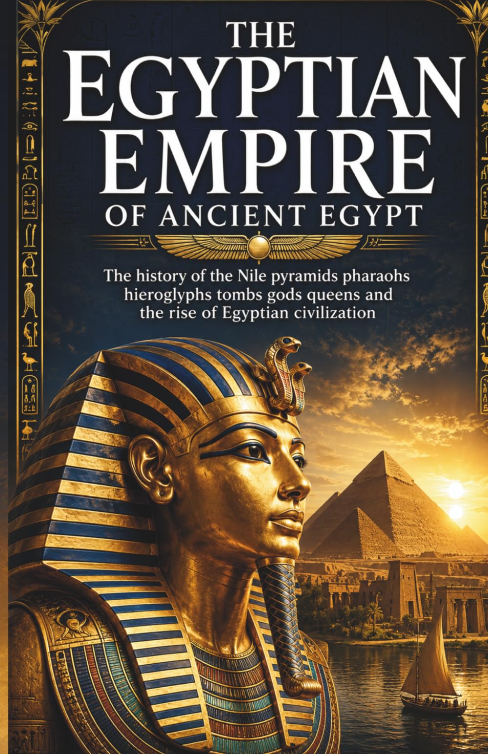 The Egyptian Empire of Ancient Egypt: The history of the Nile pyramids pharaohs hieroglyphs tombs gods queens and the rise of Egyptian civilization