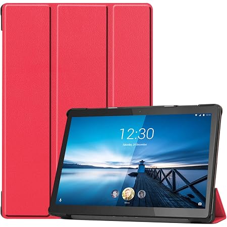 Duanr Lenovo Tab5 Softbank 801lv Lenovo Tab M10 10 1インチ 専用ケース カバー ハンドストラップ付き スタンド機能 カード収納 衝撃吸収 耐衝撃 タブレットケース Duanr