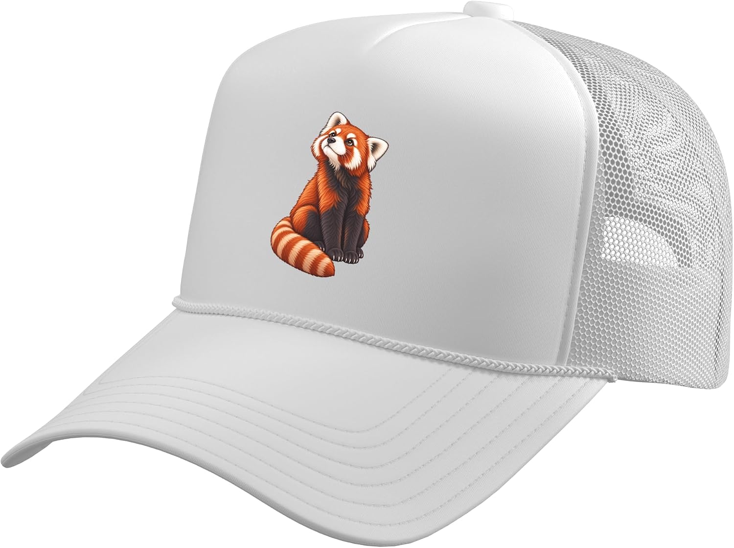 Mens Womens Girls Moms Sitting Zoo Red Panda Lover Trucker Hat with Adjustable Mesh Back