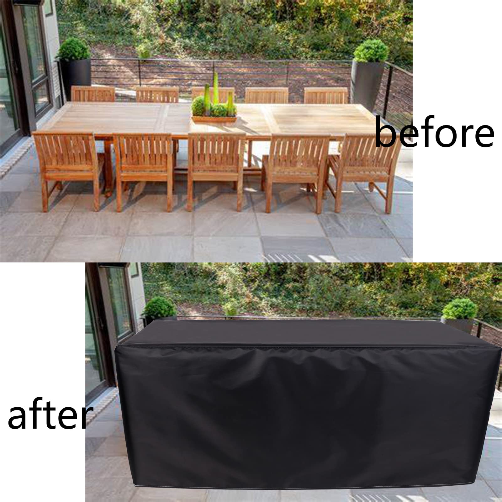 HUHJYUGE Abdeckung Für Gartenöbel 86x86x36c, Gart Produktbild-Vorschau 10