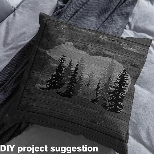 Miniatura 4 de The Yard - Tela rústica de oso de The Yard Farmhouse Wild Animal Decorativa, impermeable, tela rústica de tapicería para sillas, oso natural,