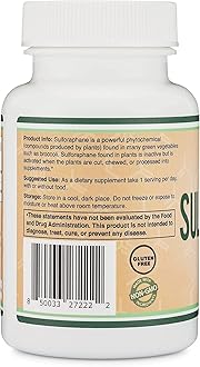 Double Wood Supplements Sulforaphane - 20mg of Activated and Stabilized Sulforaphane per Serving (120 Capsules) Potent Broccoli Extract for Healthy Aging