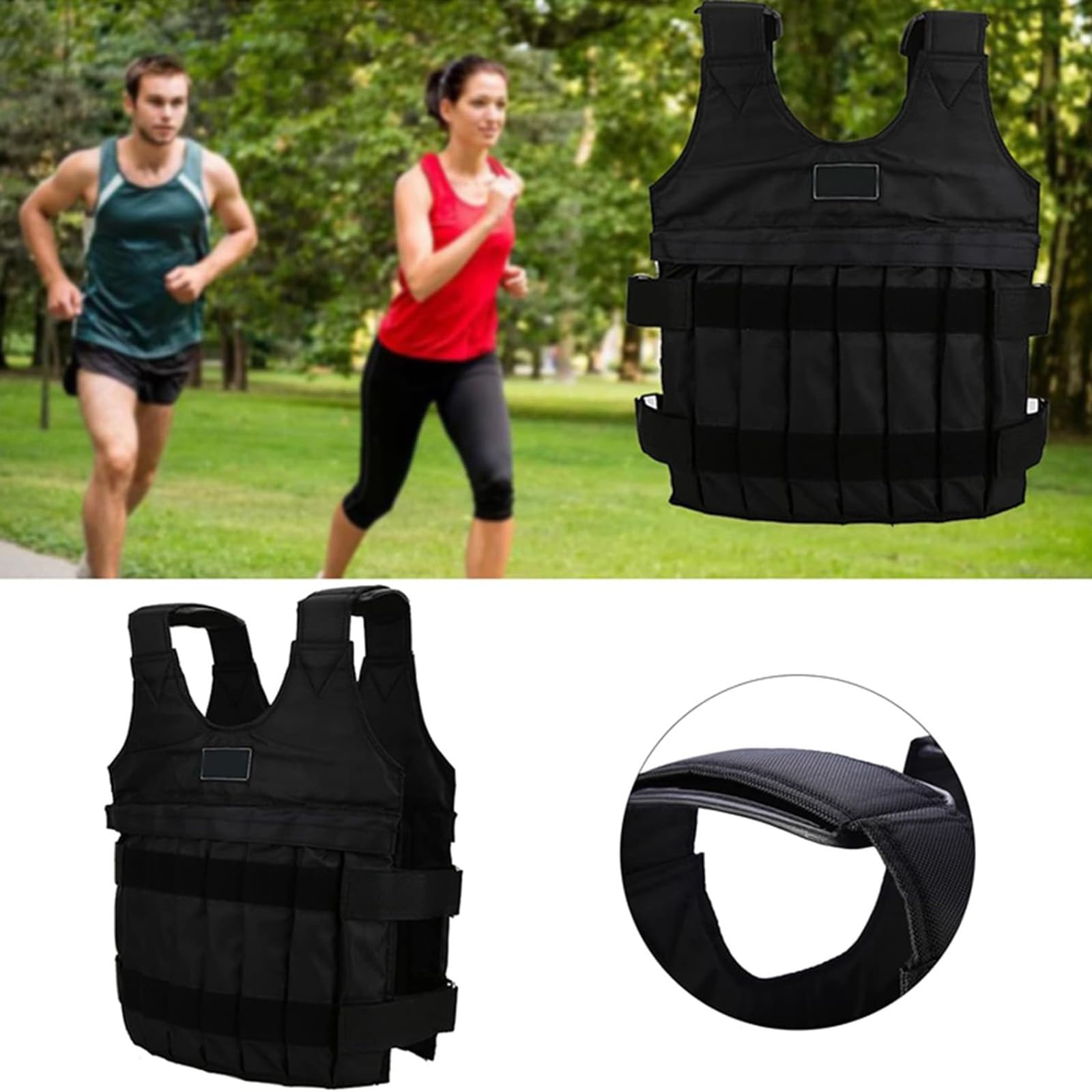 Amazon.com: PPGE Home Adjustable Weighted Vest, Oxford Fabric