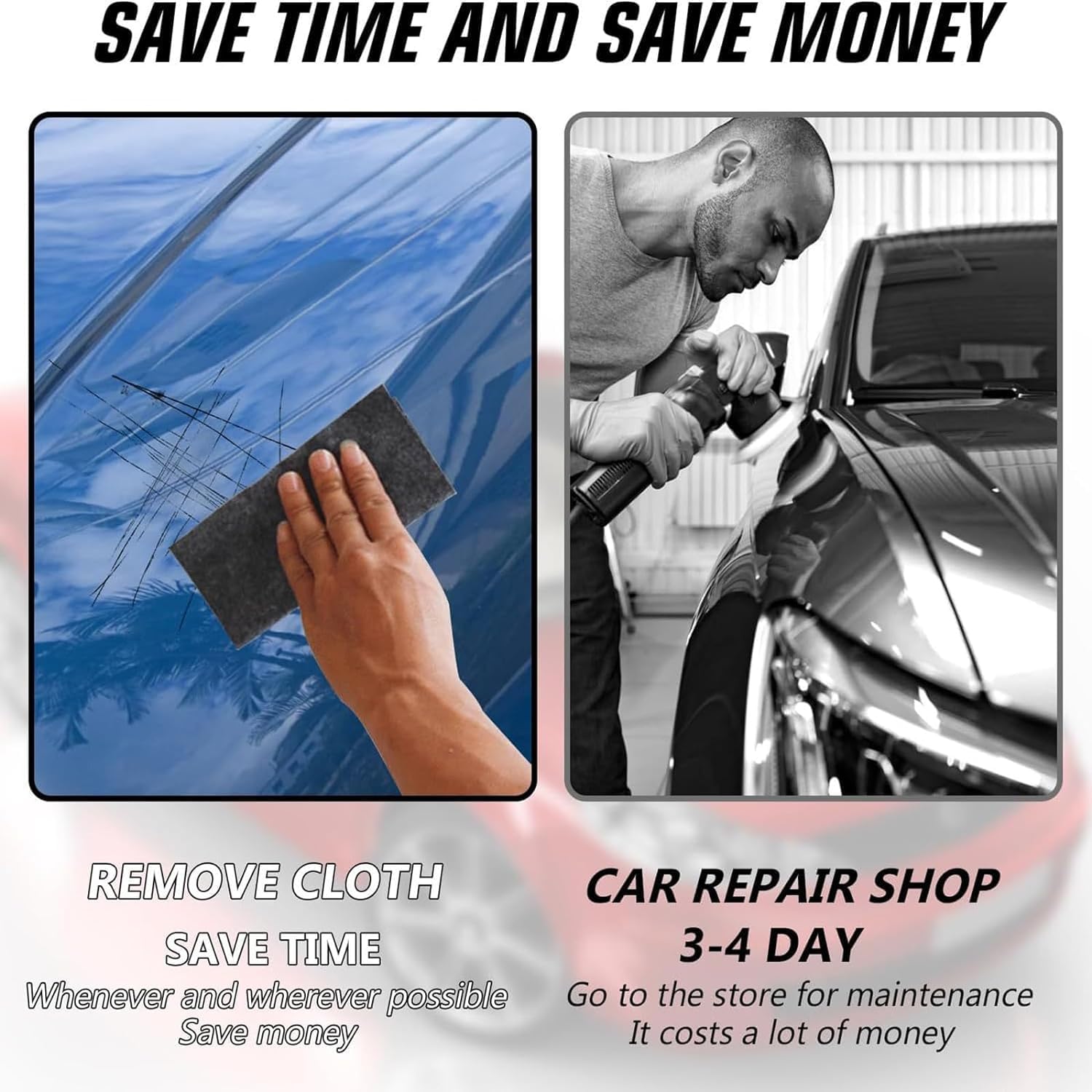 12 Stück Nano Kratzer-Entferner Tücher - Für Autolack Pflege