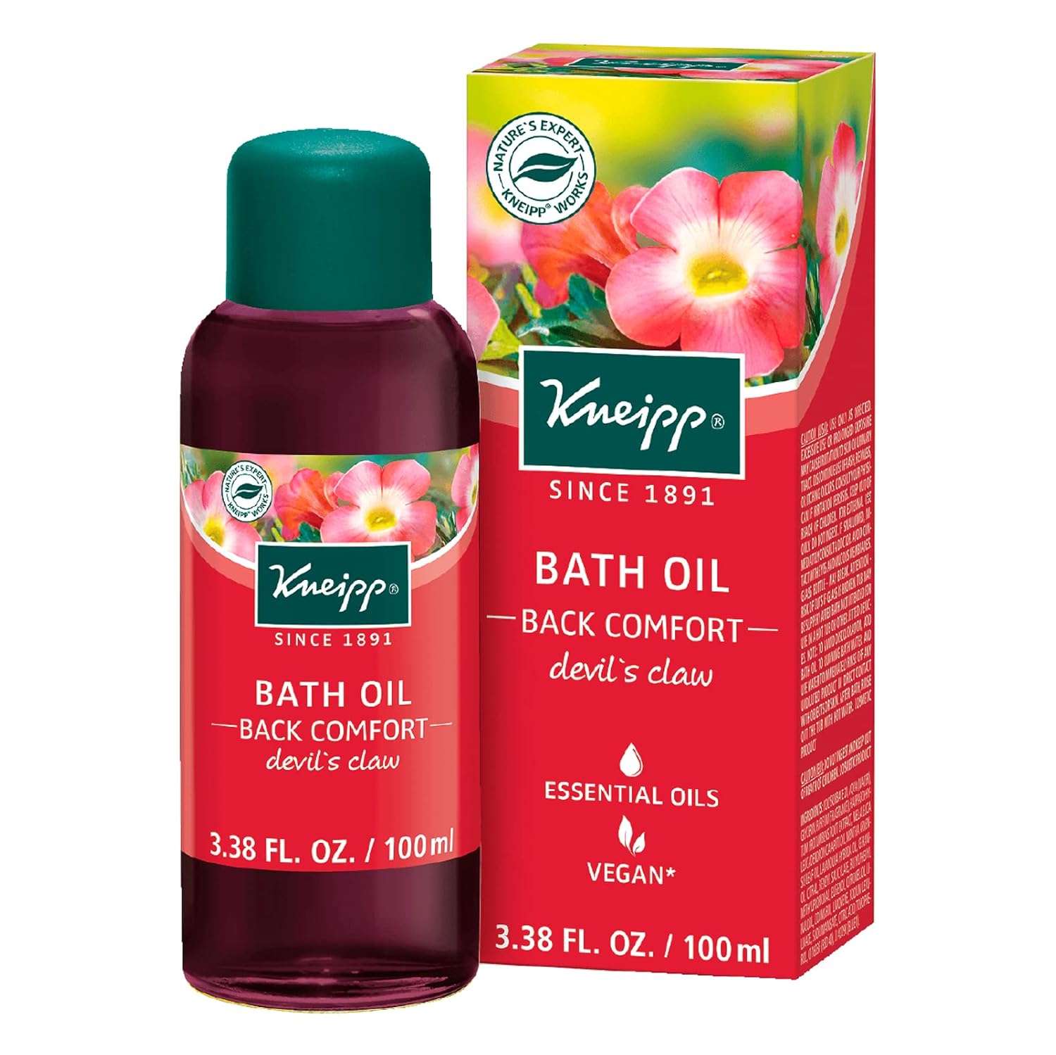 Kneipp Devil's Claw Herbal Bath Oil for Back Comfort, 3.38