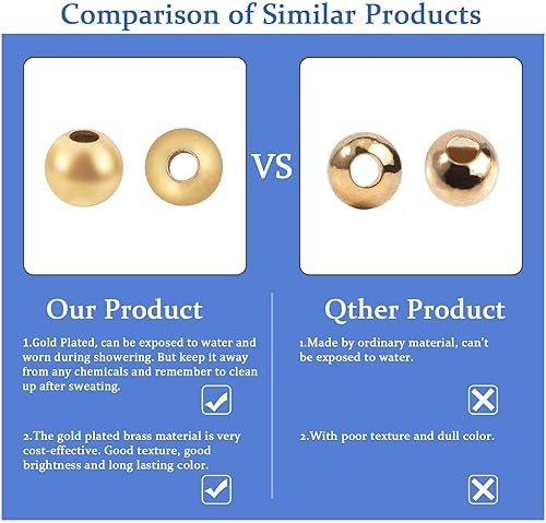 Miniatura 6 de NBEADS 100 cuentas espaciadoras de metal de 0.236 pulgadas (0.236 in), cuentas sueltas de metal plano redondo de acero inoxidable 304 cuentas