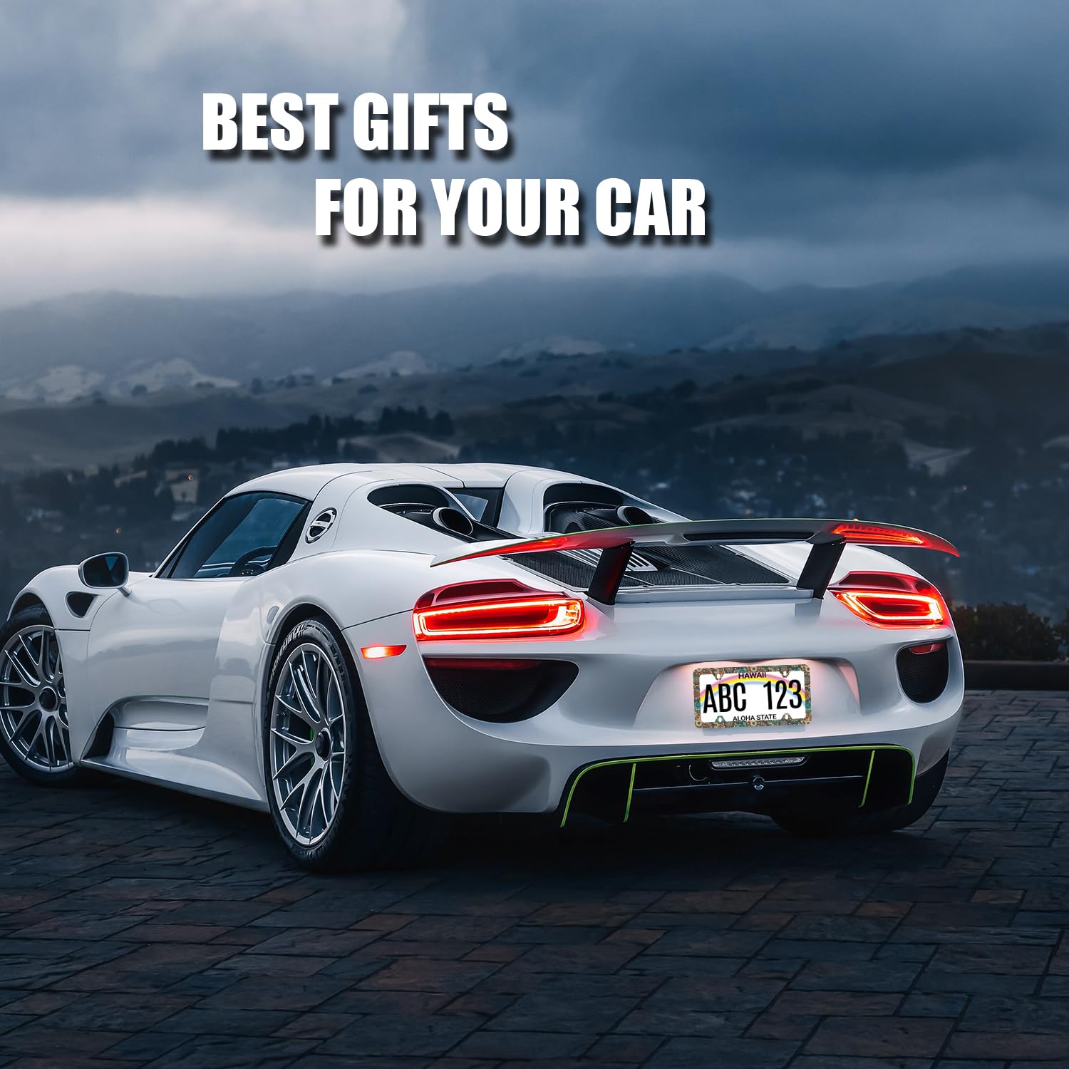 Vintage Mandala Flowers License Plate Frame Boho Floral License Plate Holder Funny License Plate for Car Decoration Stainless — view 4