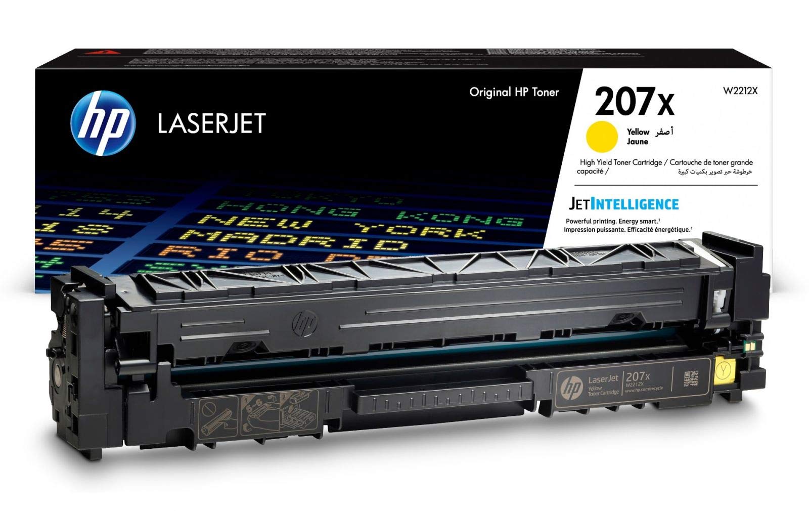 HP Lot de 4 cartouches de toner authentiques 207X Noir/cyan/magenta/jaune