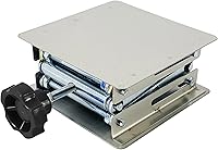 Vista 2 de (R) Lab Jack Lift Scissor Table Mini Acero Inoxidable 4 "x4" x 6 " Carga máxima 6.6 lbs3kg