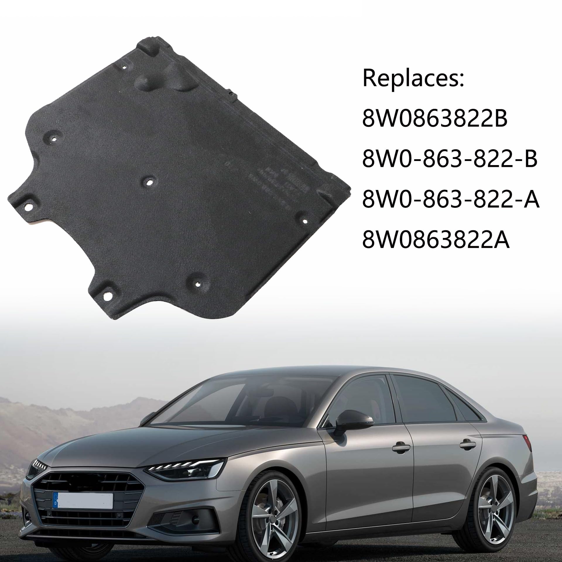 GXARTS Engine Under Splash Shield Cover 8W0863822B Compatible with