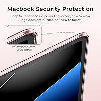 Vista 4 de EooCoo Funda compatible con MacBook Air de 13 pulgadas M5 2026-2022 Release M4 M3 M2 A3449 A3240 A3113 A2681, carcasa rígida con purpurina