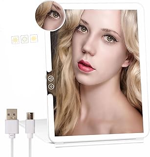 MIOBLUE Espejo de maquillaje de viaje recarga...