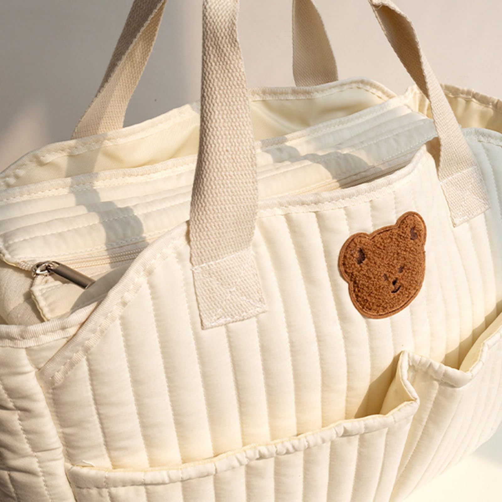 Bolsa de almacenamiento para pañales para mujer, cruzada, gran capacidad, patrón bordado para mamá, bolso de hombro elegante para mamá