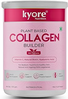 Kyore Nutrition Plant Based Collagen Supplement Powder with Sea Buckthrone Extract 200gm | Glowing Skin | Pure Hydrolysed ... Price In India