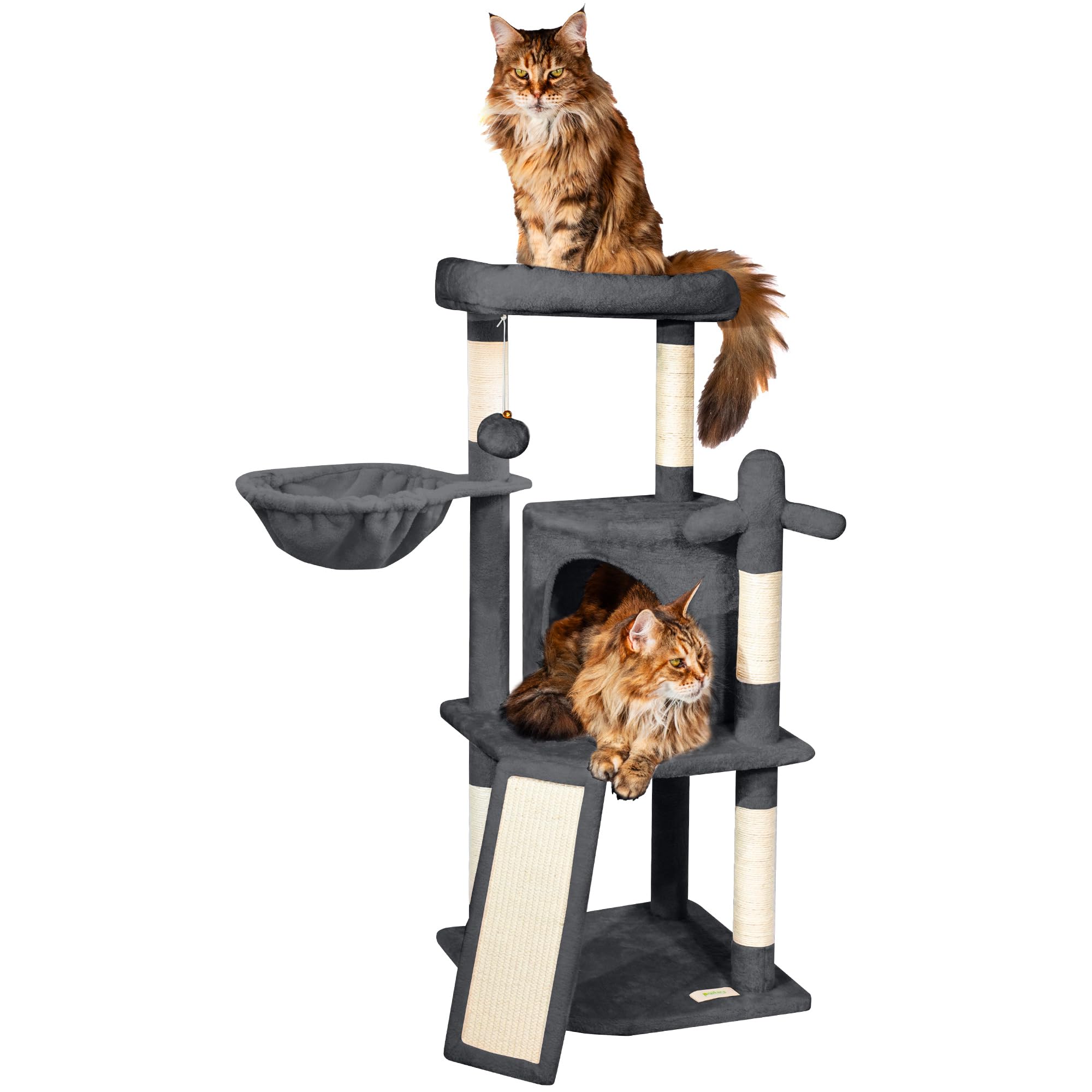 Arbre à chat avec hamac douillet pour le bien-être et la sérénité des félins