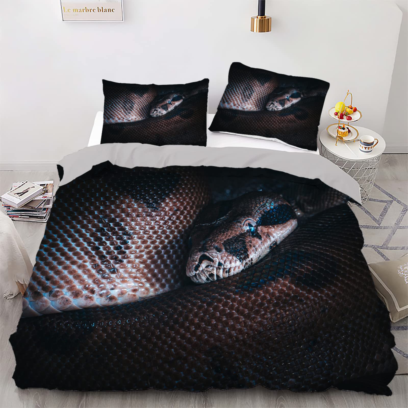 Housse de couette 160x200 douce pour la peau en microfibre