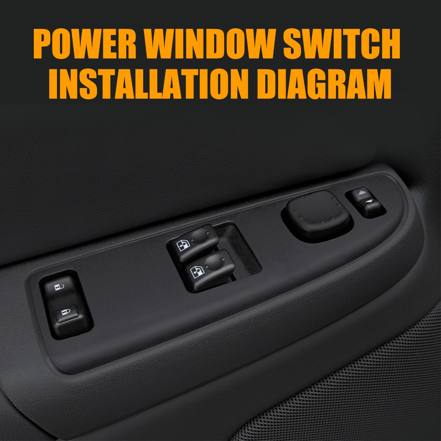 KILOAUTO Front Left Master Power Window Switch Fit For Silverado 1500 2007-2013 For