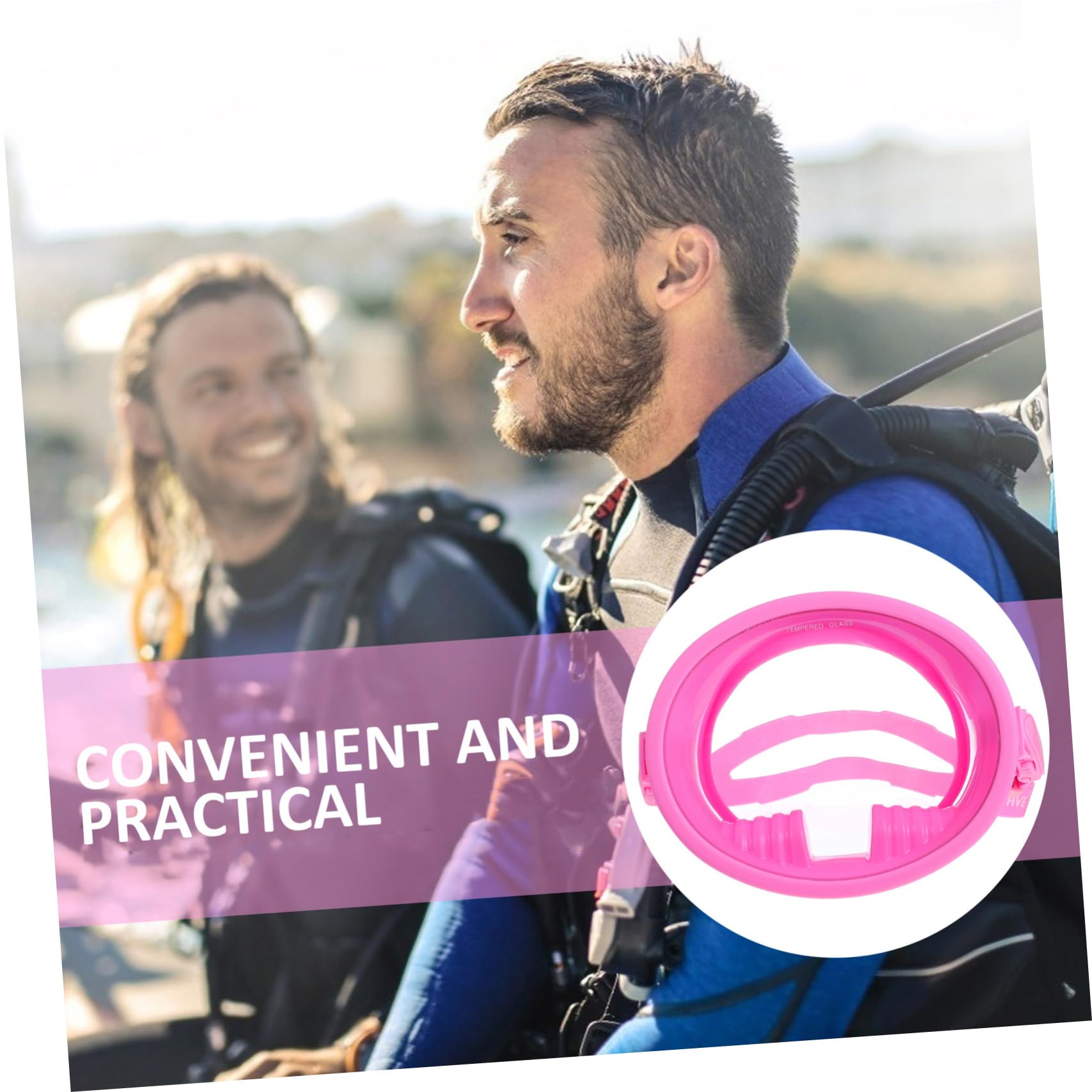 Generic Beginner to Pro Diving Goggles Anti-Fog Leakproof Compact Lightweight Diving Mask