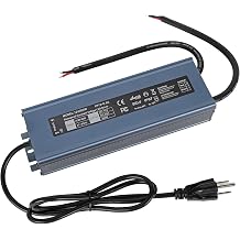 Power Supply 12v LED Driver 300 Watts Low Voltage Transformer 110 Volt DC to 12V AC Converter for Outdoor LED Light - IP67 Waterproof Power Adapter with Plug Cable for Strip Light Landscape Lighting