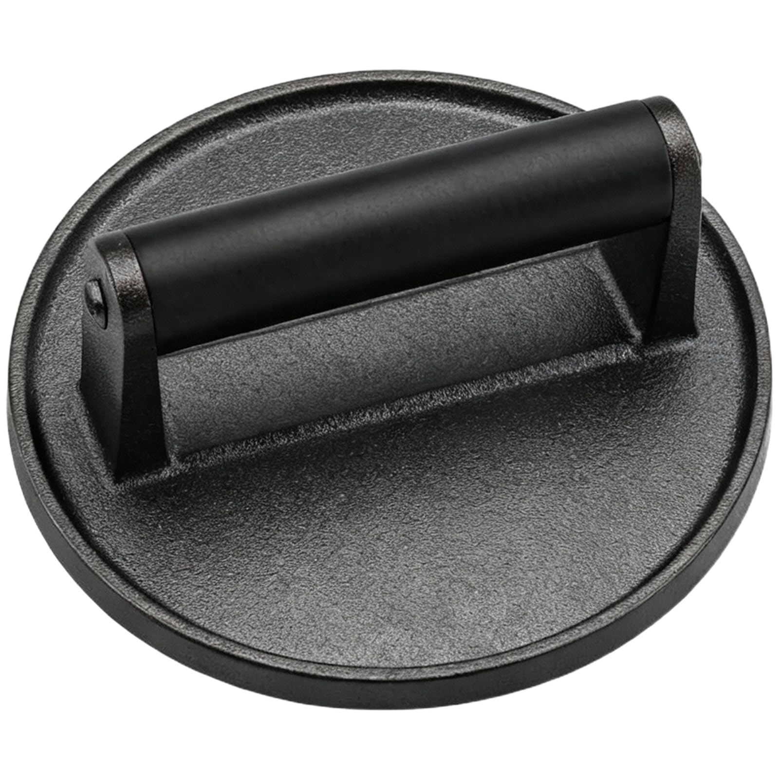 7" Smash Burger Press for Griddle, Heavy Cast Iron Bacon Meat Press with Solid Wood Black Handle, Steak Grill Presses for Hamburger, Bacon, Patty, Sandwich, Barbecue Grilling Accessories Tool โ image 1