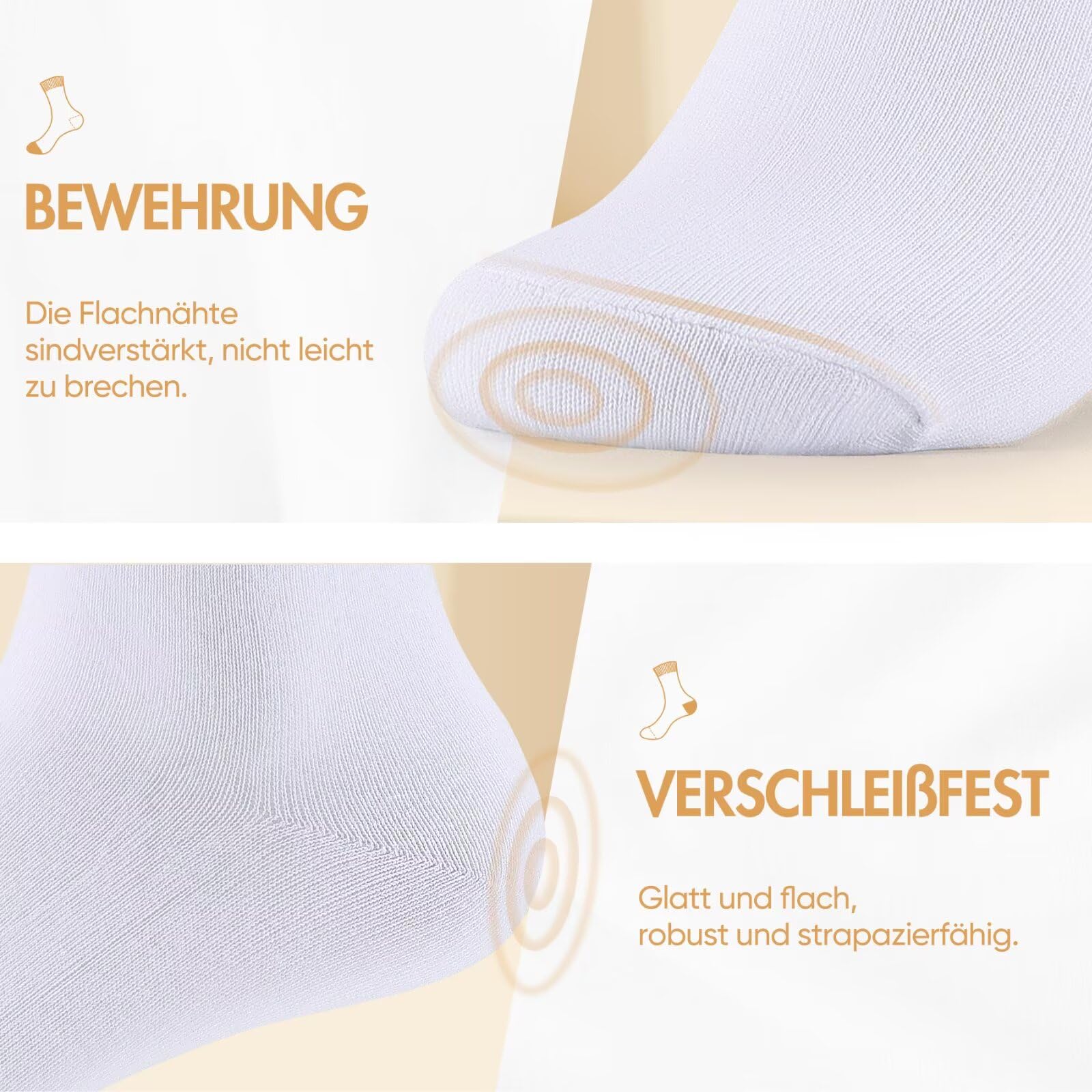 NUOZA Calcetines Mujer Largos Calcetines de Blanco Hombre Algodon Invierno CóModo y Transpirable Pack de 24,39-42