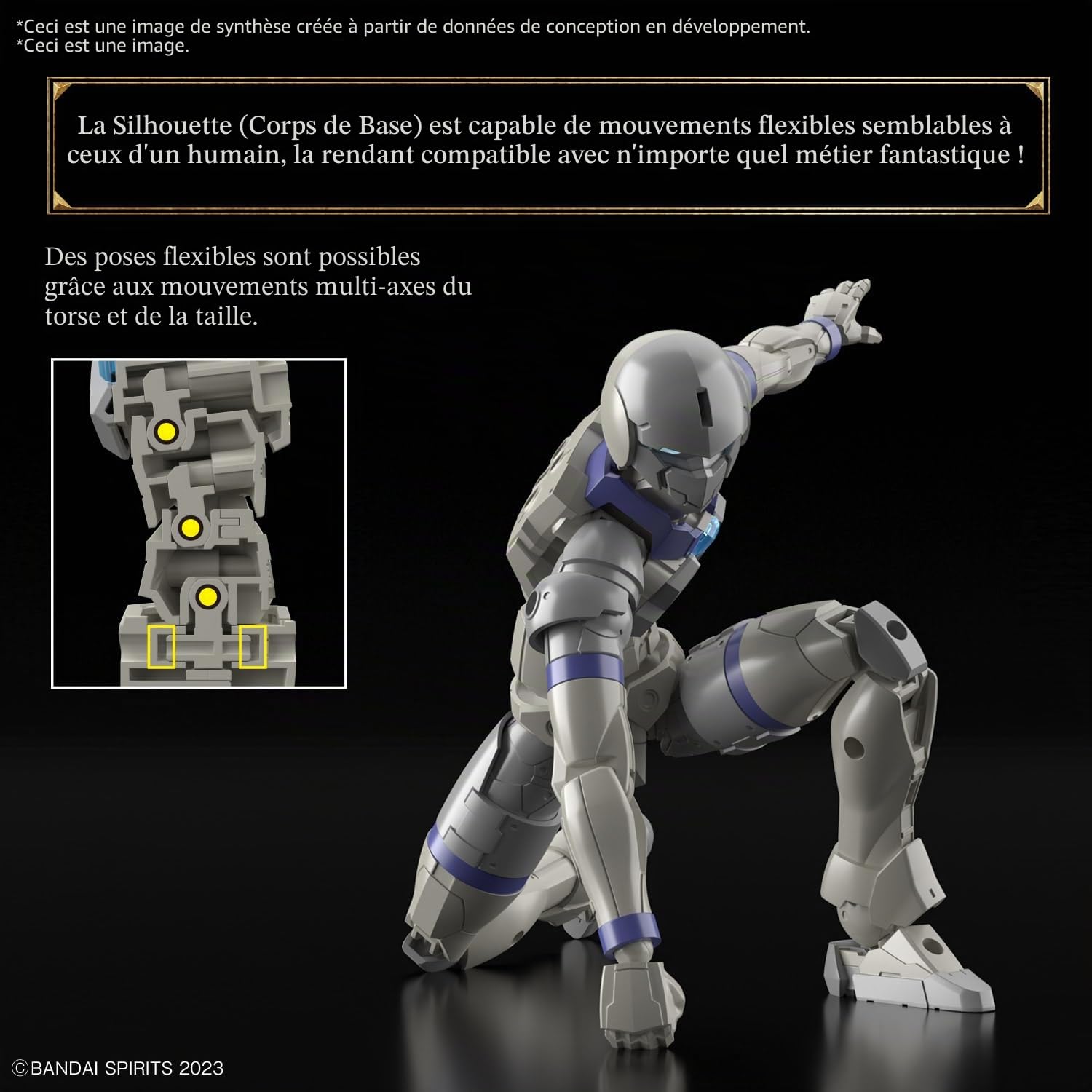 BANDAI Spirits Bandai Hobby – 30 Minute Fantasy – #01 Liber Knight, 30 MF Model Kit