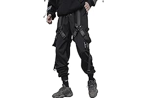 Men's Warcore Techwear Pants: Tactical Gothic Hip Hop Streetwear