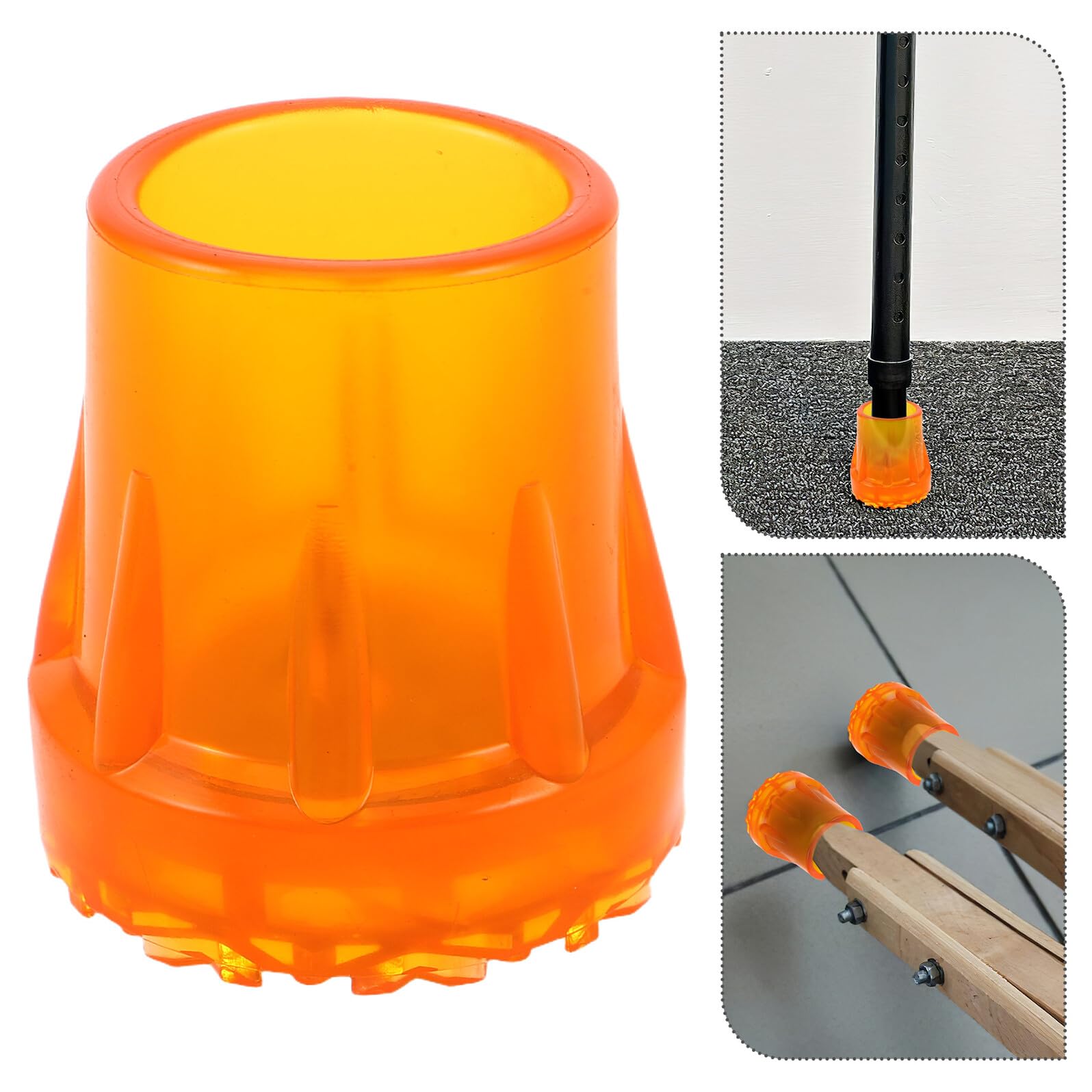 PLAFOPE 8 Piezas Tapas Antideslizantes para Muletas de Almohadillas de Caucho Oxford Resistentes para Bastones y Andadores Soporte Seguro y Absorción de Impactos para Personas Mayores y