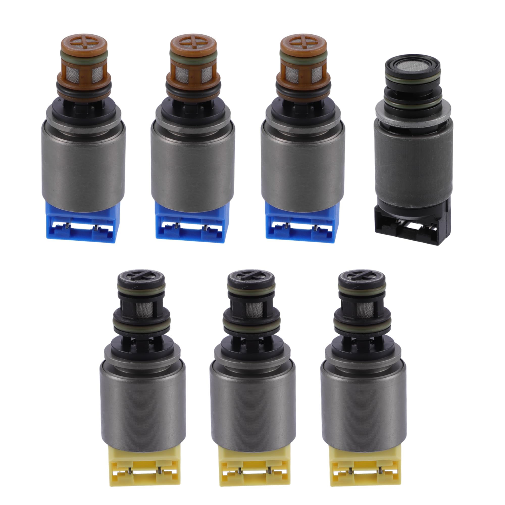 A ABSOPRO Motor Control Caja Cambios Solenoide para 6HP19-7 Uds Titanio Tono