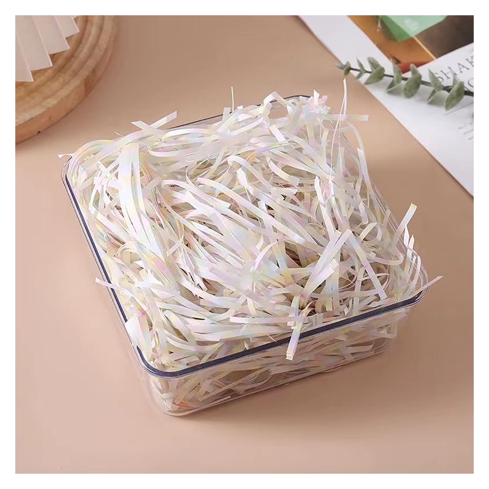 Papier de remplissage déchiqueté raphia 1 kg pour emballage cadeau