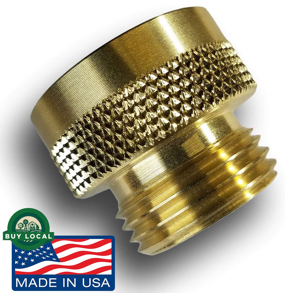 Brass Garden Hose Adapter, 3/4” GHT Female x 3/4” NPT Male Connector