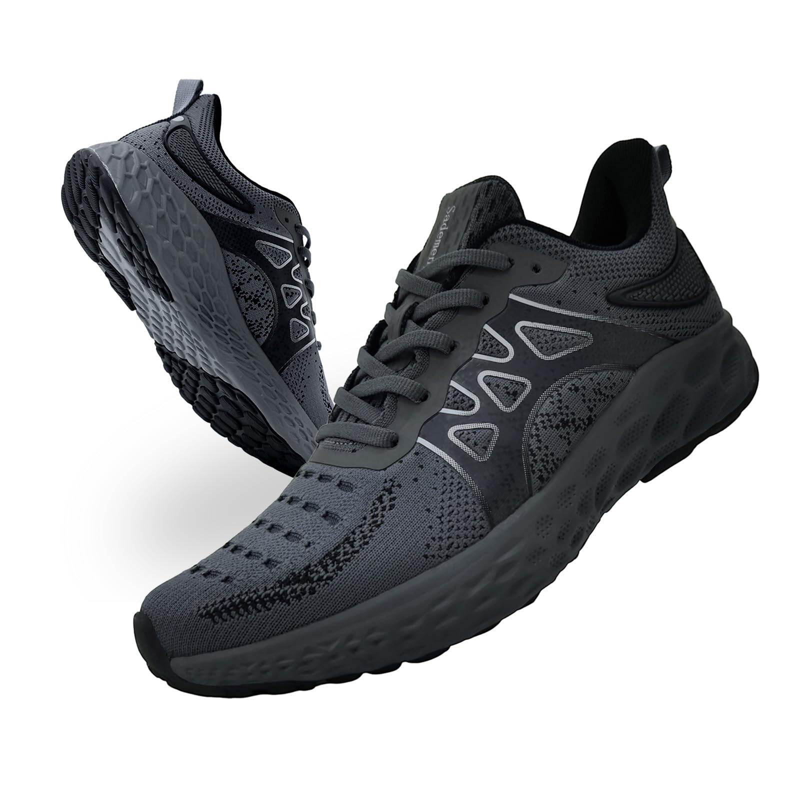 Sadmon Running Sneakers for Men and Women Athletic Walking Teenis Shoes Breathable Outdoor Workout Casual Sneakers