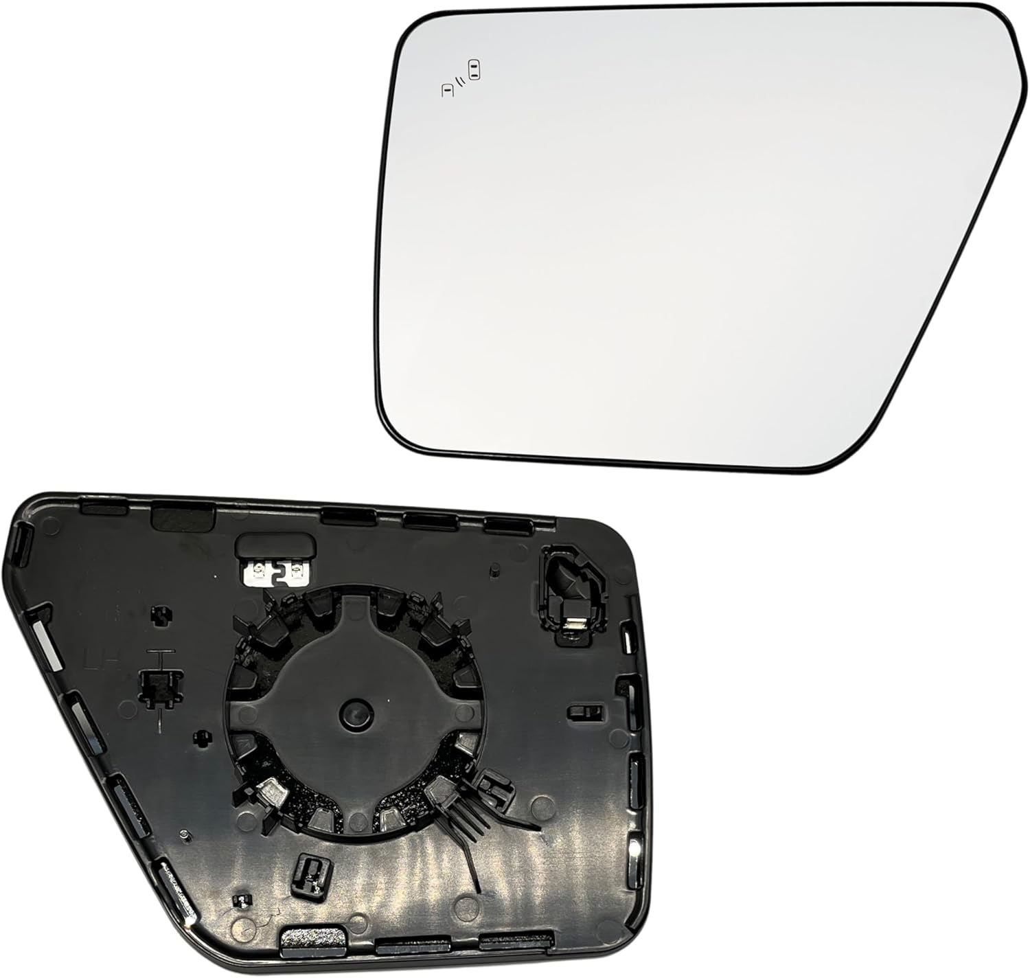 Right Passenger Side Mirror Glass Compatible with Ford F150 2021-2025 Heated With Blind Spot Without Auto Dimming Compatible with 2021 2022 2023 2024 2025 Ford F-150