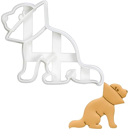 Amazon Com Dog Cone Of Shame Cookie Cutter 1 Piece Bakerlogy Home Kitchen